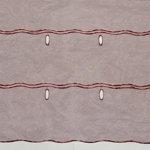 Home Maison - Modulable en étamine Unie Polyester Lie de vin 0.9x1.2 m