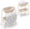 LIFEZEAL Cambiador con Bañera, Cambiador y Bañera para Bebés de 0-12 Meses, Cambiador Plegable y Portátil, Bañera para Bebé con Soporte de Carga de 35 KG (Beige)