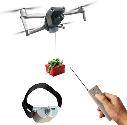 XTnueotr Universal Drohne Airdrop System Release Device Payload Delivery 1 | Transport Drop, für DJI Mini5 Pro/Mini4/Mini3/2/Air3/Air2S/Mavic4/Mavic3/Mavic Series Drohnenzubehör (Airdropper Gerät)