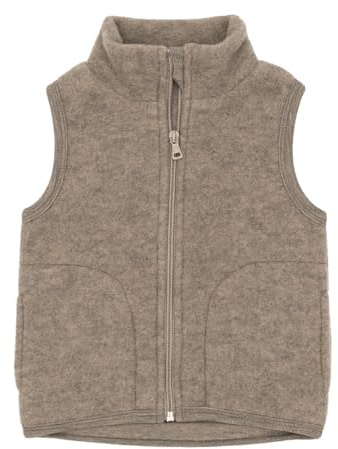 Engel, Kinder Fleece Weste mit Reißverschluss, 100% Wolle (Merino kbT)
