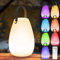 light to hope Lampada da Tavolo Senza Fili Ricaricabile 8 Colori RGB LED Luce Bianca Calda, Impermeabile IP44 con Telecomando Per Interno ed Esterno Ristoranti Giardino 18x26cm