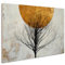 HEALANCY Bilder Abstrakt - 100% HOLZ - KOMPLETT AUFHÄNGFERTIG - Wandbilder Wohnzimmer - Deko Modern - Wanddekoration Schlafzimmer - Kunstdruck Wanddeko - Natur Baum