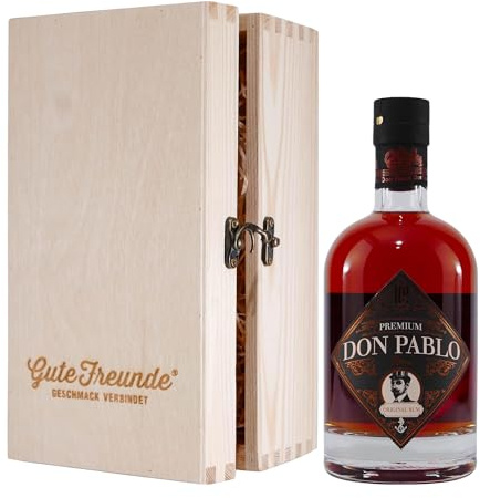 Don Pablo Original Rum mit Geschenk-Holzkiste
