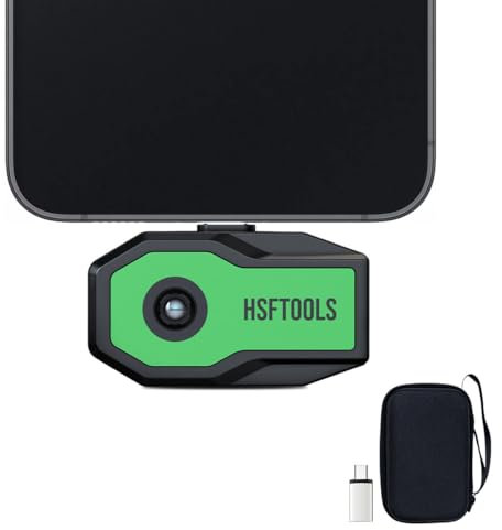 HSFTOOLS Finder S2 Android Thermal Imager,512x384 Super Resolution,256x192 IR Resolution,Thermal Camera for Andriod Phones and Tablets,Carrying Case,USB-C(Not Compatible with iPhone 15/16)