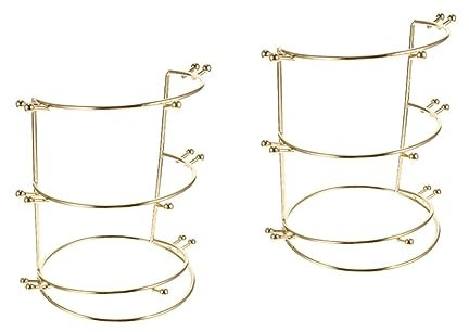 CAXUSD 2-teiliger Präsentationsständer Kronen-stirnbandhalter Hochzeitsaufbewahrung Display-organizer Haarband-rack Haarreifen-rack Für Heimdekoration Und Reisen