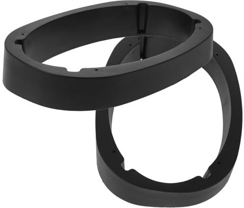 Beatifufu Anillos Espaciadores de Altavoz de Coche 6x9 de Plástico Negro | Biselados, 1 Par, Montaje para Car Speaker, para Exterior, Refuerzo Adicional y Aislamiento Acústico