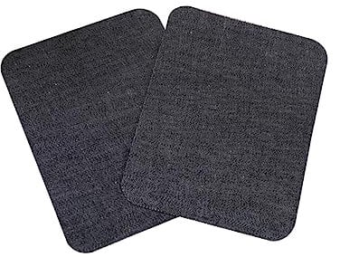 NUOBESTY Pair of Square Knee Patches Denim Repair Patches for Jeans Iron on Decorative