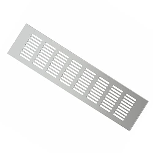 TGDGFKIAS Air Vent Grille Cover Radiator Grill, Air Vent Aluminum Alloy, 7.87 In Wide Ventilation Grills For Shoe Cabinet Cupboard Cooling And Ventilation(200x550mm)
