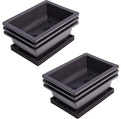 Remingtape 12 paquetes de bonsái de entrenamiento con bandeja de plástico para bonsái, maceta de cría de plantas, 22,5 x 16,5 cm