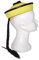 Chapeau chinois jaune avec tresse petit