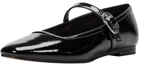 Marc Fisher LTD Women's Garissa Mary Jane Flat, Black Patent Leather 003, 3 UK