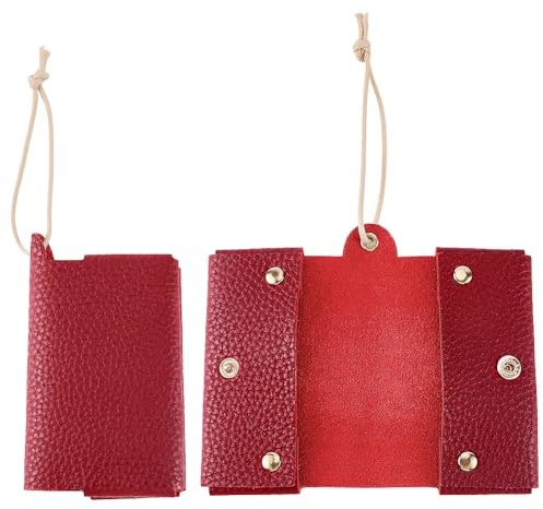 CALFOVERA Porta Fazzoletti in Pelle Riutilizzabile Portatile Porta Fazzoletti in Pelle PU Impermeabile Tovaglioli per Borse Borse Auto Casa Bagno Forniture da Viaggio (Marrone Sella)