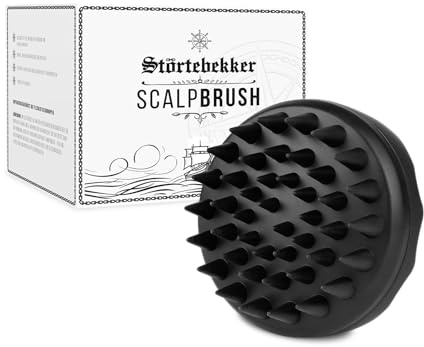 Störtebekker® Scalp Brush | Kopfhaut-Massagebürste aus Silikon | Reinigung & Massage von Haaren & Kopfhaut | Scalp Massager kann Schuppen lösen, Stylingprodukte entfernen & Durchblutung fördern