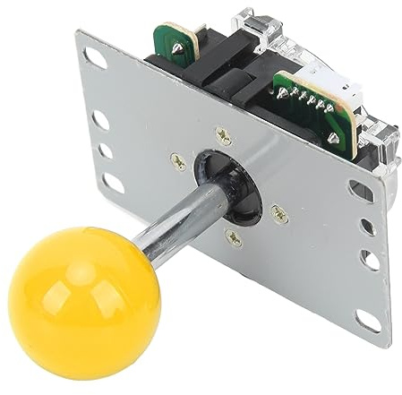 KIMISS DIY-USB-Controller-Joystick-Kit für A De-Spiele – Einfaches Plug-and-Play, Abnehmbare Kugeln, Staubdichtes Design, Kompatibel mit PC und Mini A de (YELLOW)
