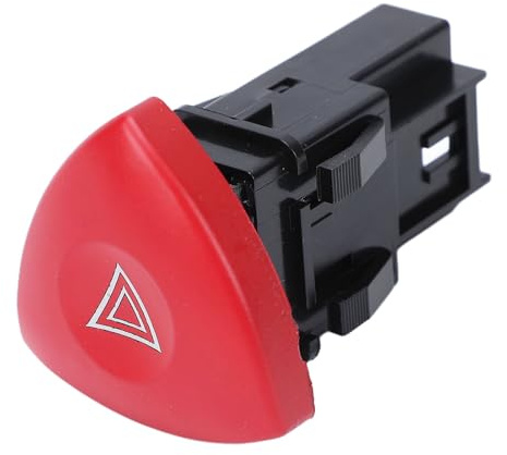 Aramox Interruttore Luci di Emergenza, 8200442724 Installazione Facile Plug and Play per MASTER Rosso
