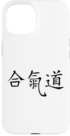 Hülle für iPhone 15 Kampfsport Kampf-Aikido-Zeichen Symbol Charaktere schreiben