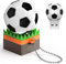 Uflatek 64GB USB-Stick Fußballform Speicherstick Fußball Flash Drive USB 2.0 Stick Weiß Memory Stick 64 GB Karikatur Flash Laufwerk Externer Datensticks für Geschenke