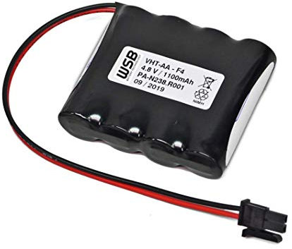 Akkupack für Notleuchten Akkupack 4,8V 1100mAh NiMH kompatibel Inotec 890015