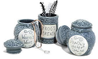 Hot Topic Esclusivo: Nightmare Before Christmas Trinket Jar Set - Tim Burton Collectibles. Edizione limitata!