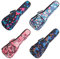 Longteam Print Ukulele Case 10mm Sponge Portable Wasserdichte Ukulelen Tasche Abdeckung Uke Gig Bag mit Zubehör Aufbewahrungstasche (26 Inch Tenor, Rot Plaid)