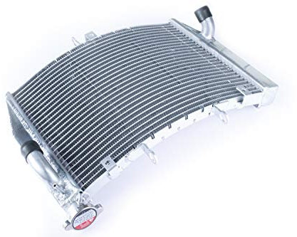 avdb-moto Radiador de Agua compatible con KAWASAKI ZX6R ZX-6R ZX6-R ZX600P 2007-2008 Plata Racing de Recambio