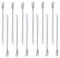 [JSeven] Long Handle Forks, Stainless Steel Dessert Forks, Fruits, Pickles Forks, Fancy Table Forks (12 Pcs)