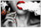 SJASD Décoration Murale Tableau Image HD Imprimé,Sexy Lèvres Rouges Femme Qui Fume Rétro Tableau Decoration Murale Rouge et Gris Chambre Adulte 50×70cm sans Cadre
