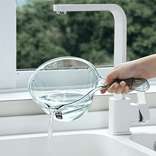 Mestolo trasparente da cucina, mestolo da cucina, mestolo da bagno, tazza d'acqua e cucchiaio (Green2pcs)