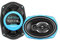 RECOIL RCX694 Altavoces Coaxiales 4 Vías 6x9 (23x15 cm) Echo Series - Par + Rejillas - para Coche/Automóvil