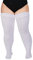 Moon Wood Kniestrümpfe Damen Extra Lange Overknees Strümpfe Damen Thigh High Socken Soft Warme Stulpen Große Größe Weiß