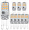 8er Pack G9 LED Lampe 2W Ersatz Für Halogenlampe 28W 25W 20W, Warmweiß 2700K, AC 230V Leuchtmittel, CRI 85+, Kein Flackern, 360 Grad Winkel, Nicht Dimmbar