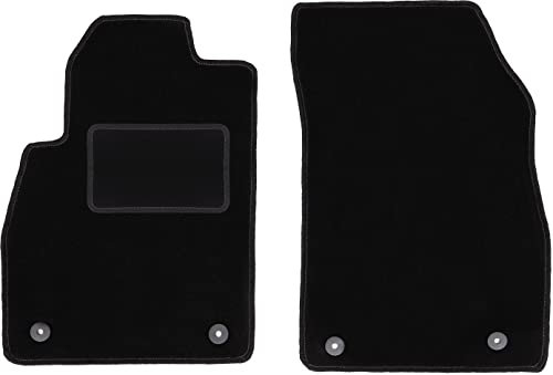 Wielganizator Automatte – Passend für Opel Astra J Schrägheck, Limousine, Kombi, 2009-2015 – Velours – Autozubehör - Auto Fußmatten – Fußmatte Auto – 2-teilig - schwarz
