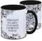 Tasse Totenkopf und Spruch: Zombieapokalypse muss warten, ich löse Probleme in alphabetischer Reihenfolge, Skull, Schädel, Gothic, Grunge, schwarz