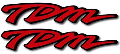 FEMEIN Für Yamaha TDM 850 TDM Motorrad Fahrrad Kraftstofftank Aufkleber Radhelm Moto Wasserdichtes Reflektierendes Logo (Color : Reflective red)