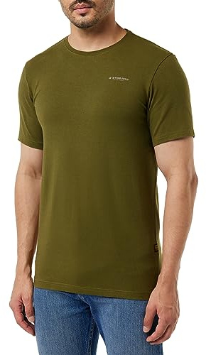 G-STAR RAW Herren Slim Base T-Shirt D19070, Grün (Dark Olive D19070-c723-c744),M
