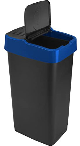 Sterling Ventures HDR Push Up Recycle Bin (Blue 60L)