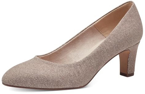 Tamaris Damen Pumps Textil Blockabsatz Vegan; ROSE GLAM, EU 37