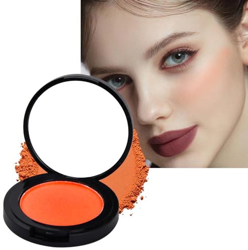 Blush et Fards à Joues, Blush Poudre Mate Couleur Intense, Palette de Fard à Joues pour le Visage, Fard à Joues en Poudre Très Pigmenté, Finition Soyeuse Naturel pour Femme, 3.5g (B06 gina)