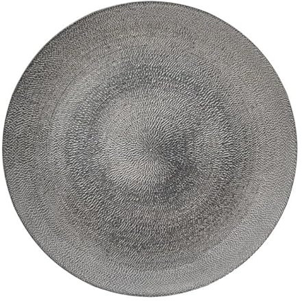 Secret de Gourmet - Lot de 6 Assiettes Plates Aurore 28cm Gris