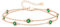 LOUISA SECRET Femmes bracelet stratifié Pierre de roulement pendentif femmes fille double chaîne 925 bracelet en argent sterling, cadeau d'anniversaire de Noël pour la mère de la petite amie