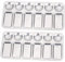 2Pcs Stainless Steel Paint Mixing Palette Tray with 12 Compartments for Model Painting and Art Drawing