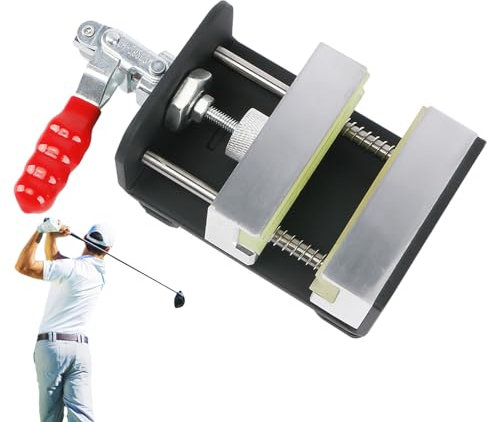 Lesunbak Golf Grip Remover Tool, Quick Shaft Clamp Golf Club Regrip Vise Tool With Versatile Functionality, Hand Retainer Rod Swing Clamp Perfect For Golf Grip Repair