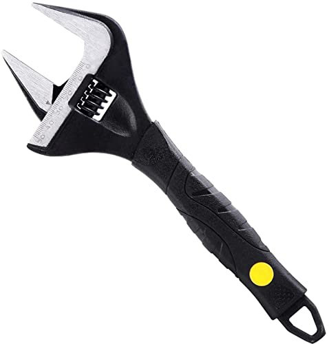 Alaxy safety solutions 10 inch Adjustable Spanner, 50mm Wide Jaw Opening Adjustable Wrench, 250mm Plumbing Tools Set for Plumbers