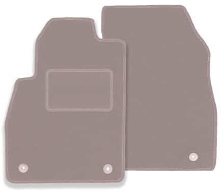 Wielganizator Automatte – Passend für Opel Astra G Cabrio, Coupé, Bertone 1998-2009 – Velours – Autozubehör - Praktische Fußmatte Auto – 2-teilig - beige