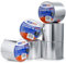 ADHES Nastro Adesivo in Alluminio per Riparazioni, Resistente da 80°C a 100°C, Nastro Sigillante alte temperature 100mm x 50m, 6 rotoli