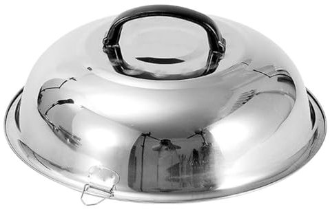 Amosfun Kochtöpfe Abdeckung Verdicken Edelstahl Topf Deckel Wok Abdeckung Küche Gadget