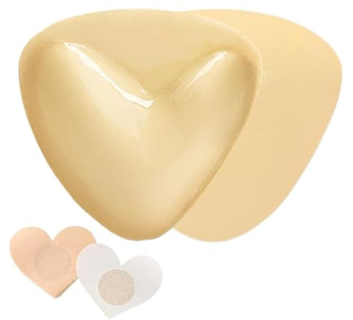 MHwan Coppe Adesive Seno, Rassodanti e Sollevanti, Reggiseno Adesivo Push Up Tridimensionale 3D, Biadesivo, per Una Forma del Seno Naturale, Piena e Rotonda, Riutilizzabili, Seno Adesivo da 10 Pezzi