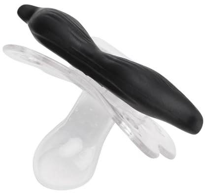 Sunicon Silikon-Schnuller in Lebensmittelqualität, tragbarer Mini-Schnuller mit niedlichen Lippen und Bart, symmetrisches einteiliges Design (7 gentlemen)