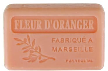 Savons de Provence Fabriqué à Marseille - Multi senteurs - enrichi beurre de karité BIO (Fleur d'oranger)
