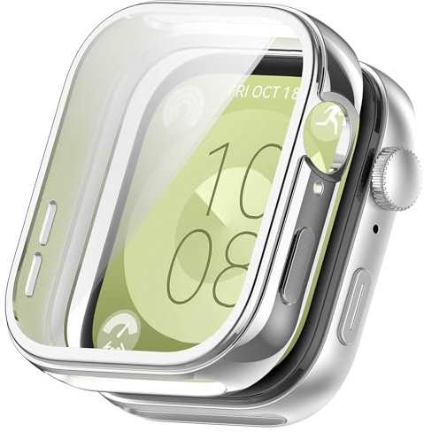 Funda para Huawei Watch Fit 3, Silicona TPU Case Protectora de Pantalla, Anti-arañazos, Anti-Polvo, Cover Carcasa para Huawei Watch Fit 3